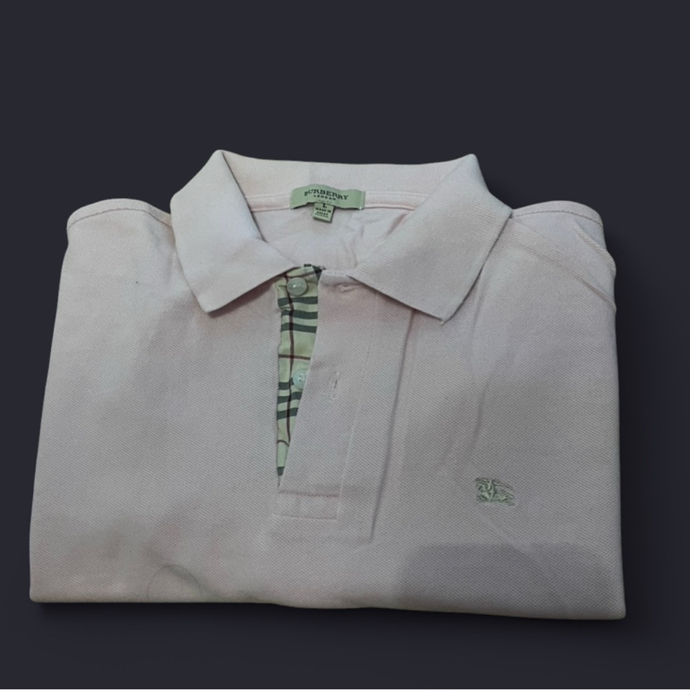 Burberry Light Pink Polo Shirt